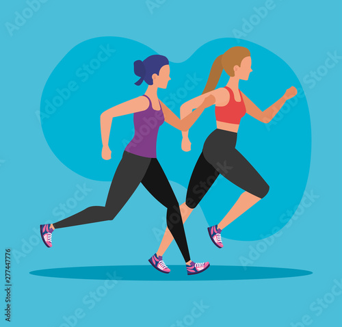 women running exercise sport activity
