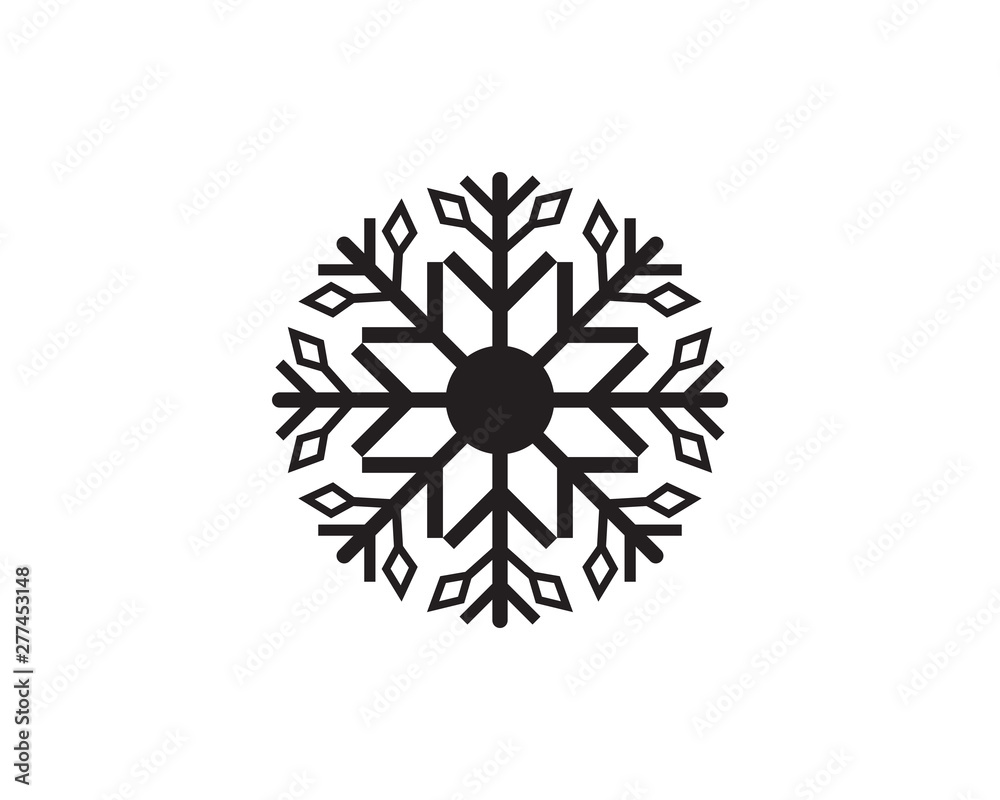 Snowflakes Logo Template Snowflakes Logo Template