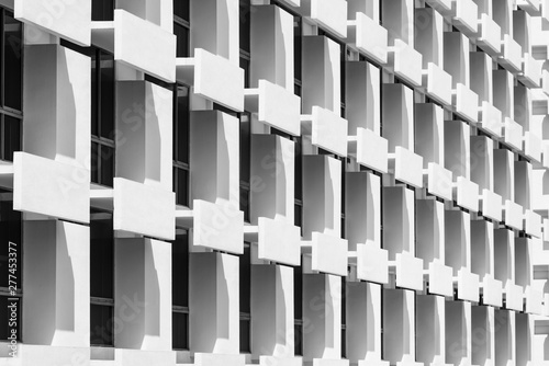 abstract black and white square and shade for background.