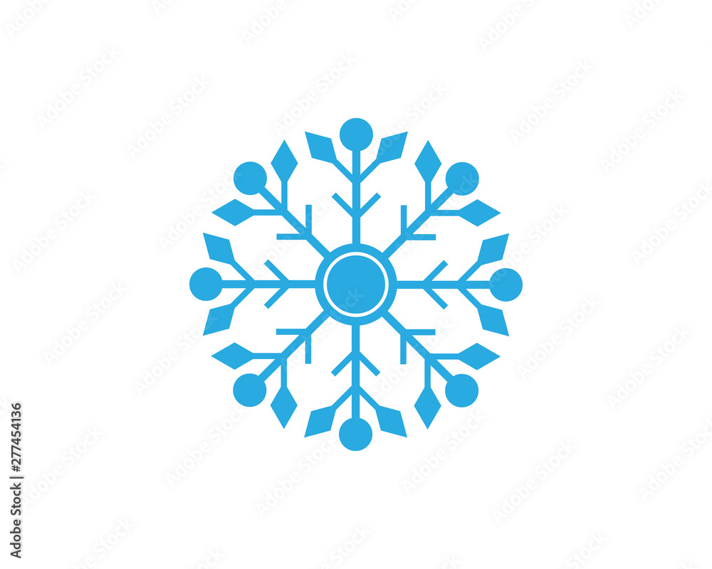 Snowflakes Logo Template Snowflakes Logo Template