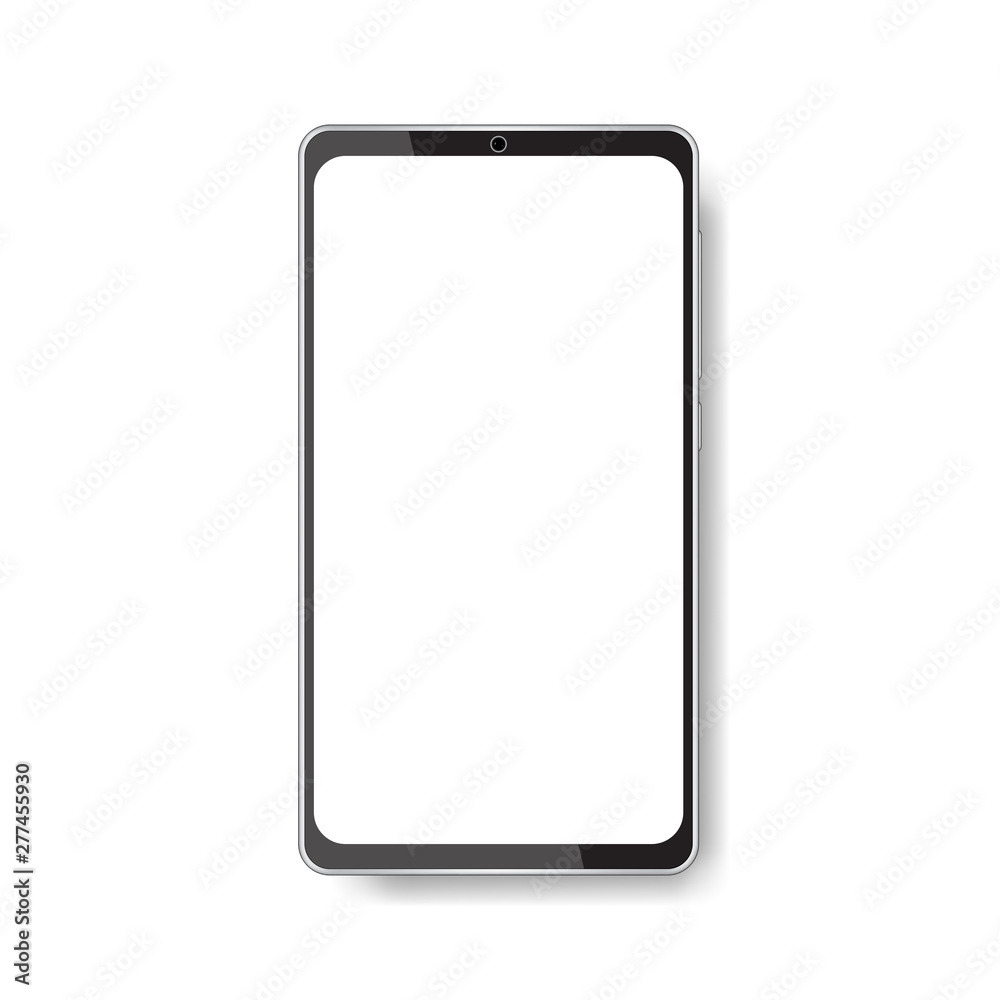 Smartphone isolated with blank screen Smartphone isolated with blank screen
