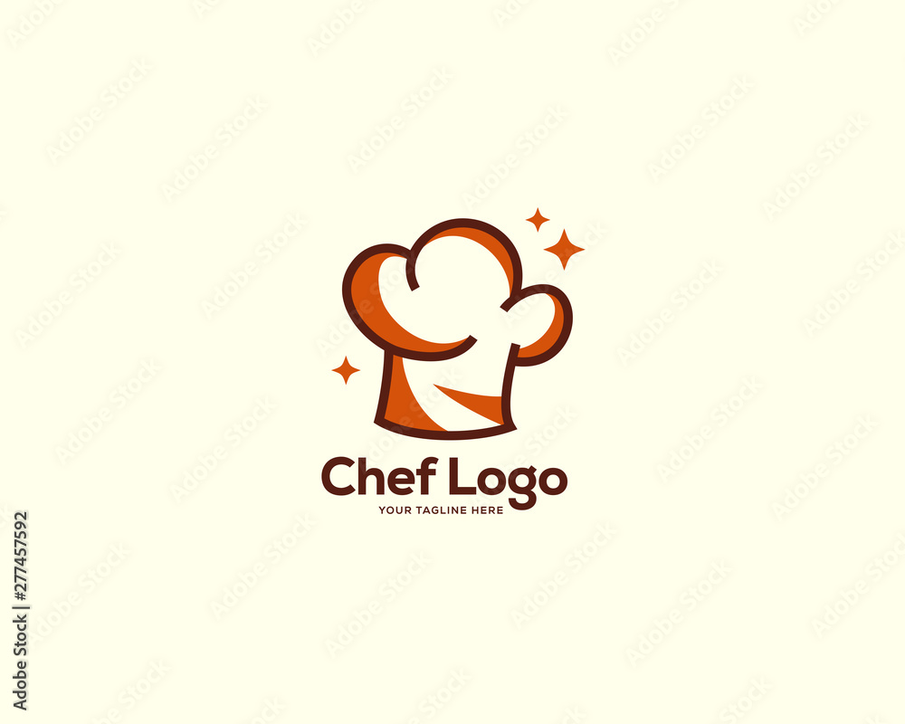chef logo design concept vector, restaurant logo template, chef hat logo symbol icon chef logo design concept vector, restaurant logo template, chef hat logo symbol icon