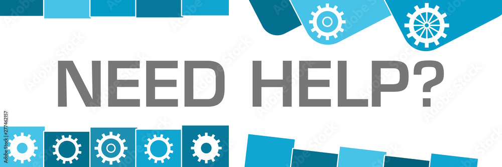 Need Help Blue Random Shapes Gears Need Help Blue Random Shapes Gears