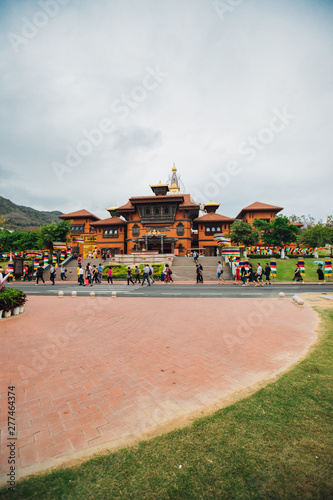 Nepal temple in the center of Buddhism Nanshan sun temple