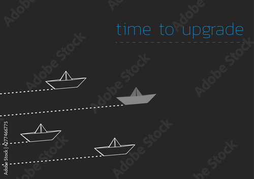 time to upgrade with a folded paper boat