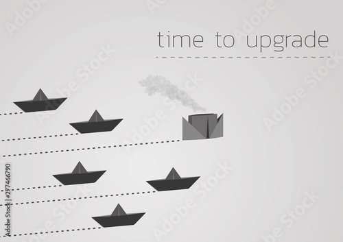 time to upgrade with a folded paper boat