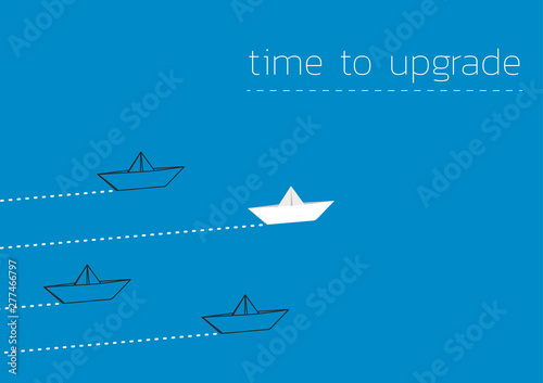 time to upgrade with a folded paper boat