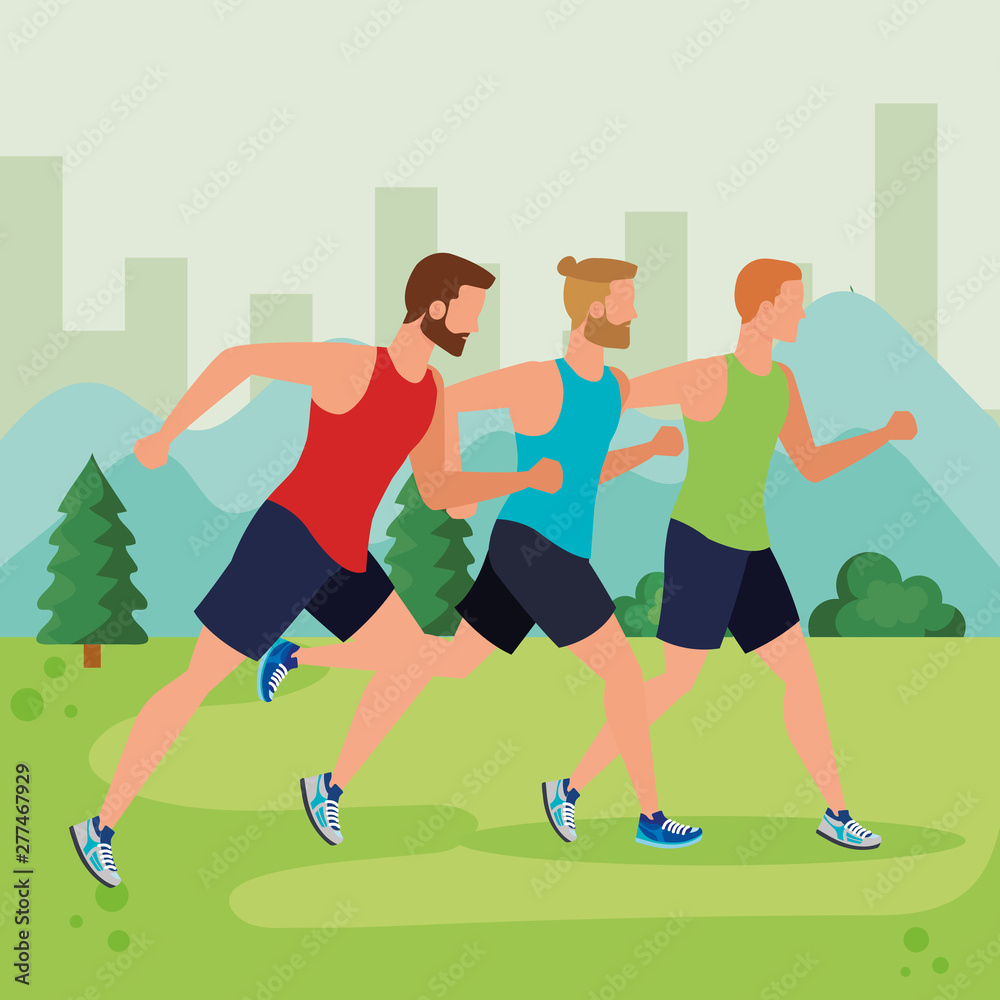 healthy men running lifestyle activity healthy men running lifestyle activity