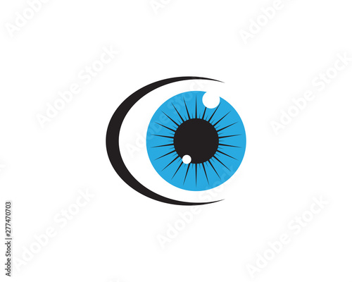 eye care logo template vector illustration