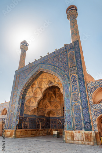 View of south-side iwan at the Jameh Mosque of Isfahan