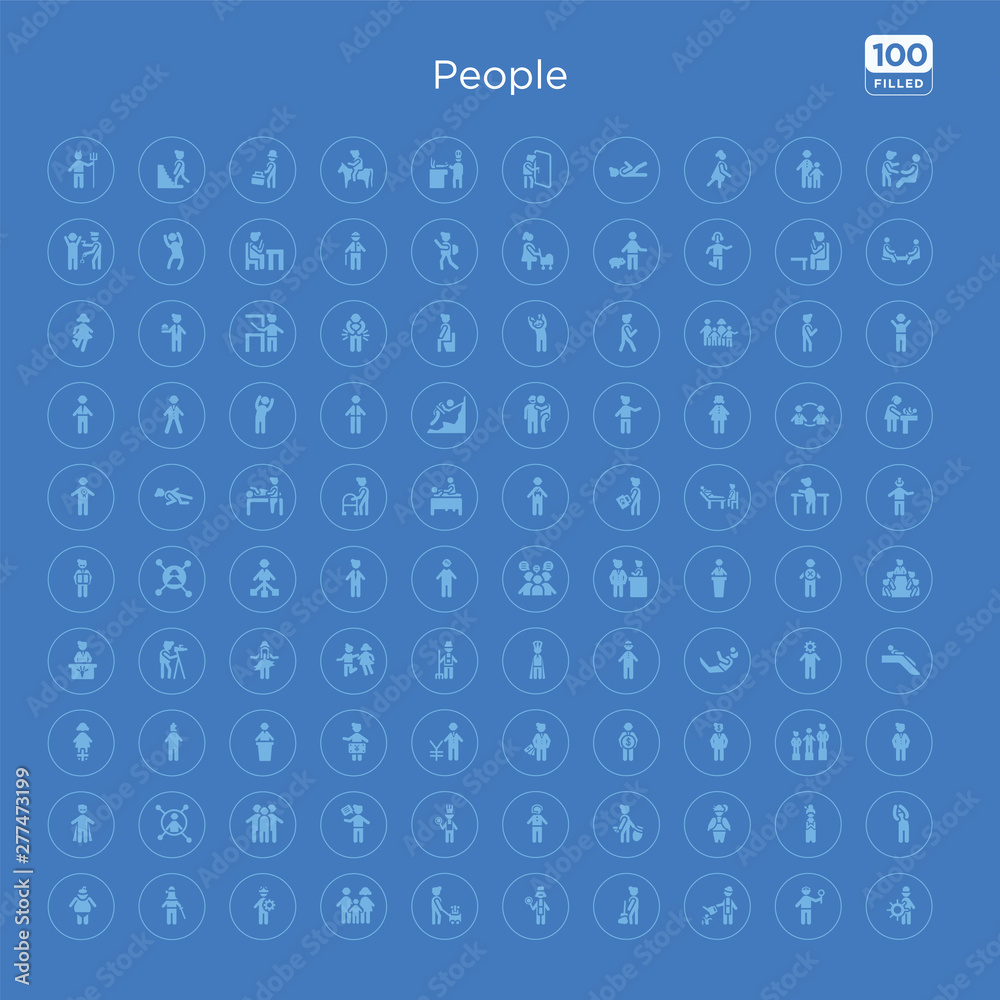 100 blue round people vector icons set such as surprised man, japanese geisha, japan geisha, steal, phone assistance, chief, monologue, chat group. 100 blue round people vector icons set such as surprised man, japanese geisha, japan geisha, steal, phone assistance, chief, monologue, chat group.