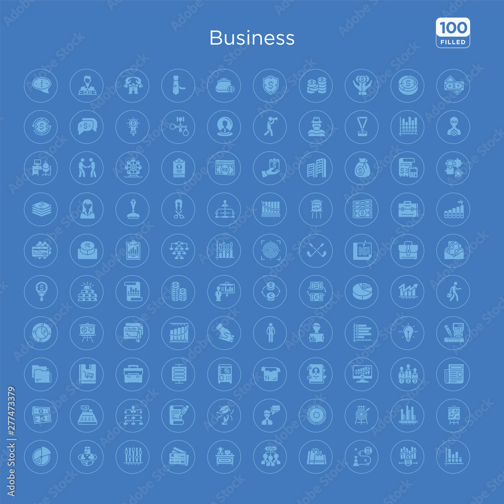 100 blue round business vector icons set such as tactic, bar diagram, target, full circle, man talking, graduation ceremony, business, hierarchy structure. 100 blue round business vector icons set such as tactic, bar diagram, target, full circle, man talking, graduation ceremony, business, hierarchy structure.