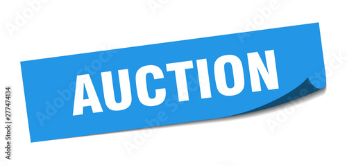 auction sticker. auction square isolated sign. auction