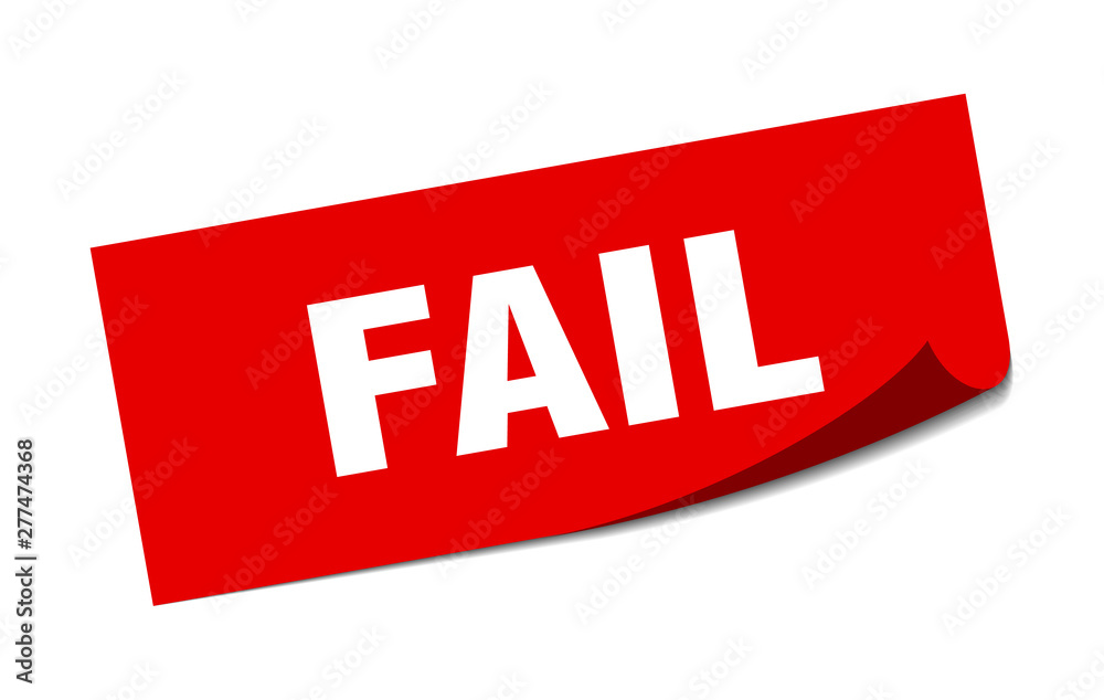 fail sticker. fail square isolated sign. fail fail sticker. fail square isolated sign. fail