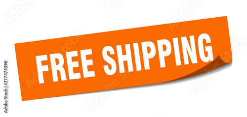 free shipping sticker. free shipping square isolated sign. free shipping
