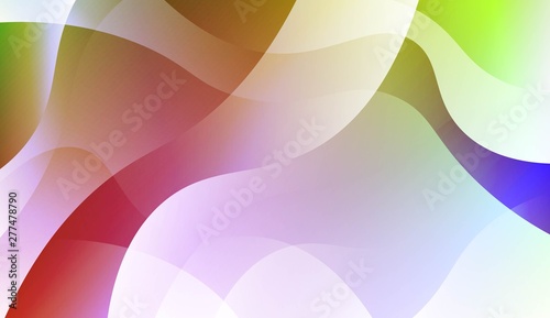 Blurred Decorative Design In Abstract Style With Wave  Curve Lines. For Design  Presentation  Business. Vector Illustration with Color Gradient.