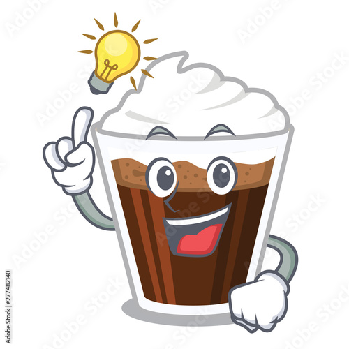 Have an idea Irish coffe in the character shape