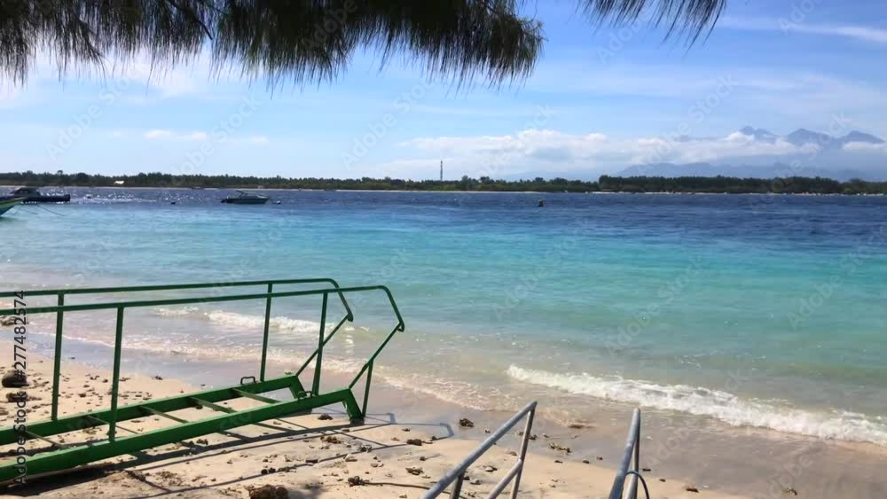 Turquoise water on the shore of the island Gili Trawangan, Bali, Lombok, Indonesia Turquoise water on the shore of the island Gili Trawangan, Bali, Lombok, Indonesia