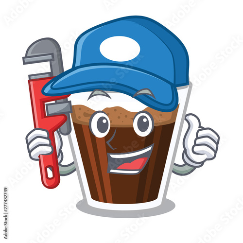 Plumber Irish coffe in the character shape