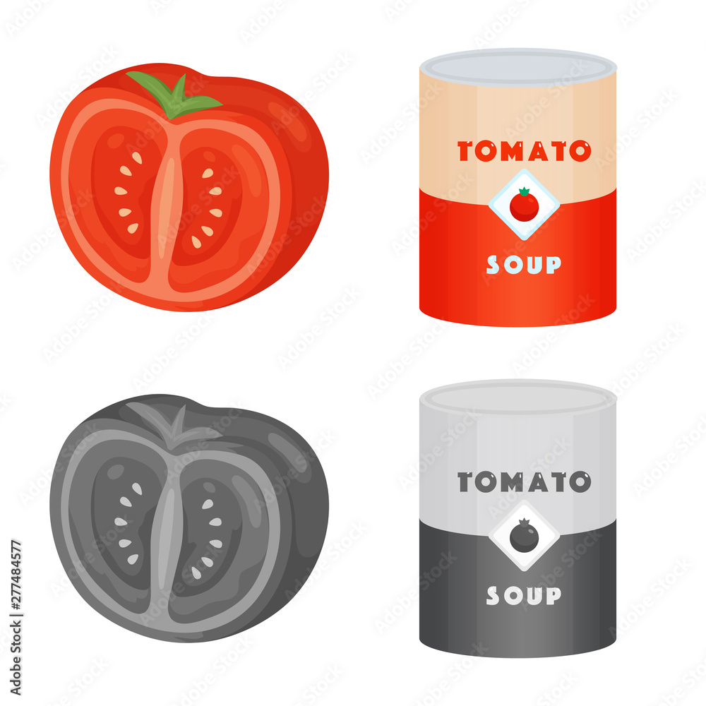 Vector illustration of vegetable and delicious icon. Collection of vegetable and natural stock symbol for web. Vector illustration of vegetable and delicious icon. Collection of vegetable and natural stock symbol for web.