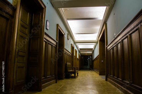 Dark mysterious corridors of Moscow State University