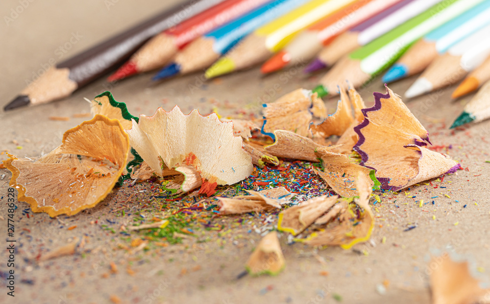 Wooden. Color. School. Draw. Shavings. Pencil. Art Wooden. Color. School. Draw. Shavings. Pencil. Art