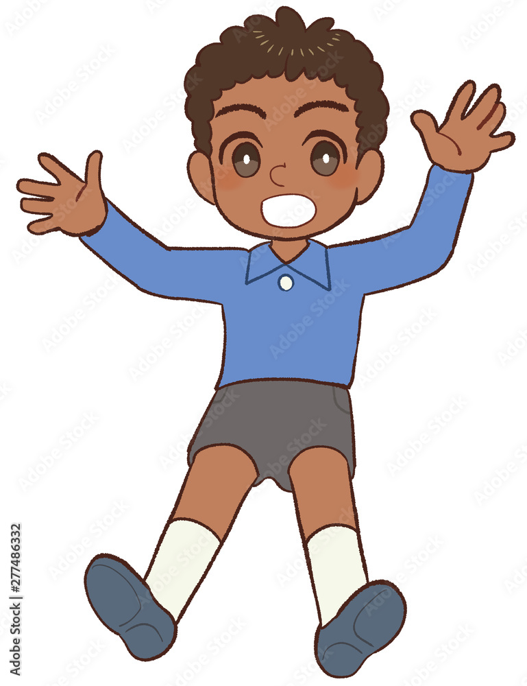 Obraz premium 驚く子ども