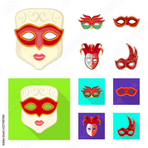 Vector design of luxury and celebration logo. Collection of luxury and hide stock vector illustration.