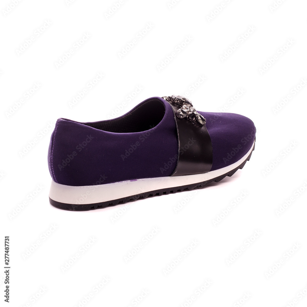 dark blue women's shoes isolated on white background. dark blue women's shoes isolated on white background.