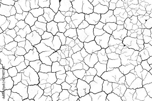 cracks ground for abstract background