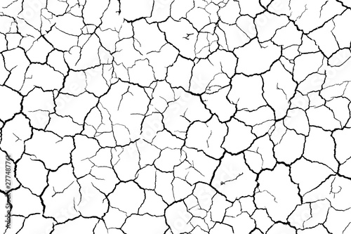 cracks ground for abstract background