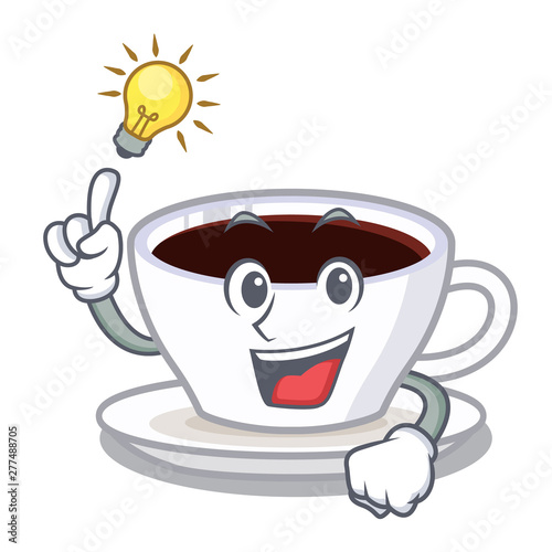 Have an idea character latte macchiato in the fridge