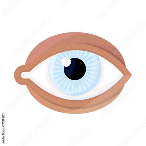 Vector illustration of eye and eyeball logo. Set of eye and blue vector icon for stock.