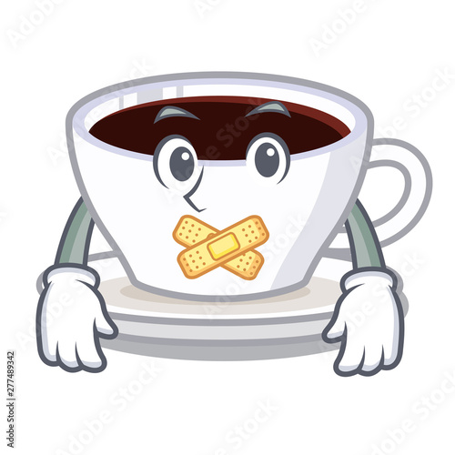 Silent character latte macchiato in the fridge