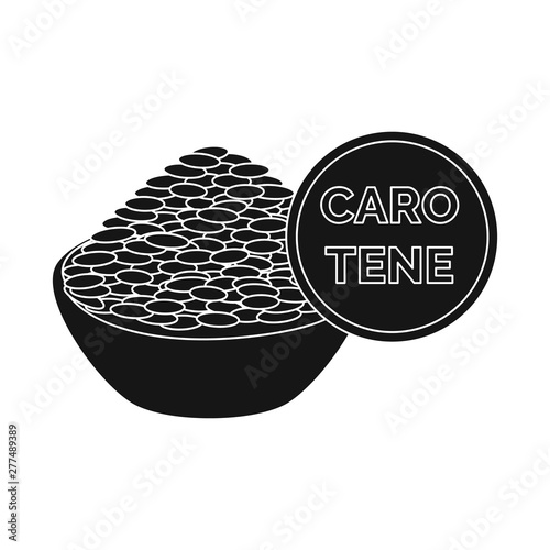 Isolated object of rice and food icon. Collection of rice and agriculture vector icon for stock.