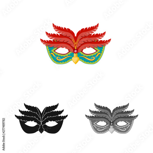 Vector design of luxury and celebration sign. Set of luxury and hide stock vector illustration.