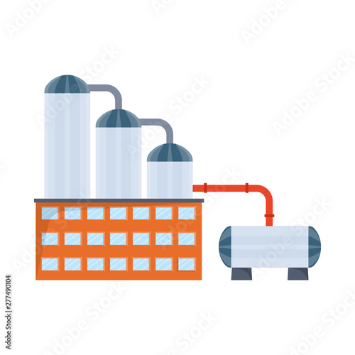 Isolated object of manufactory and buildings icon. Collection of manufactory and processing stock vector illustration.