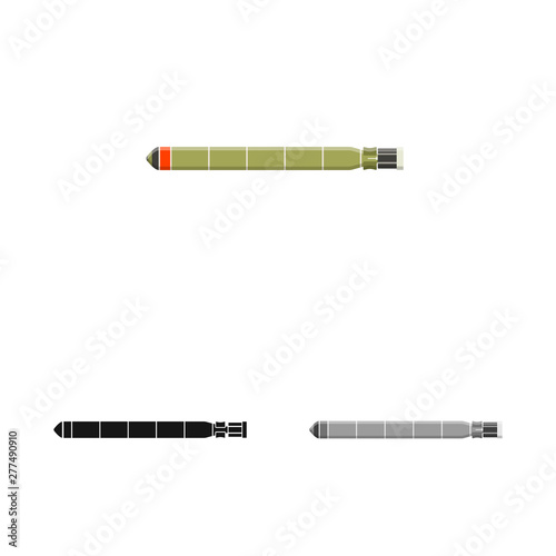 Vector design of war and ship symbol. Collection of war and fleet vector icon for stock.