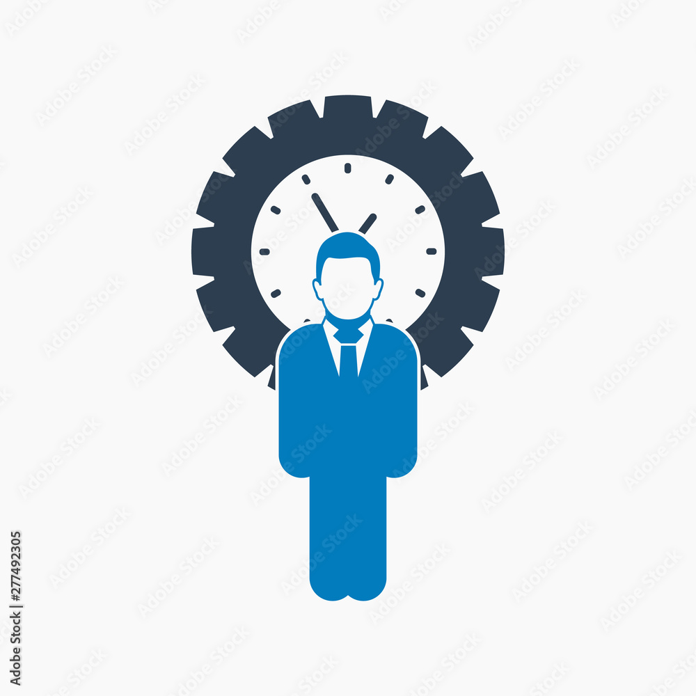 Schedule manager icon. Flat style vector EPS. Schedule manager icon. Flat style vector EPS.