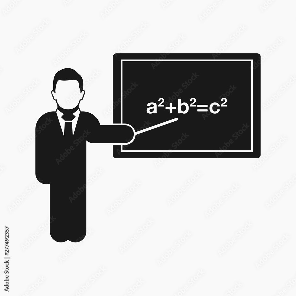Teacher icon. Flat style vector EPS. Teacher icon. Flat style vector EPS.
