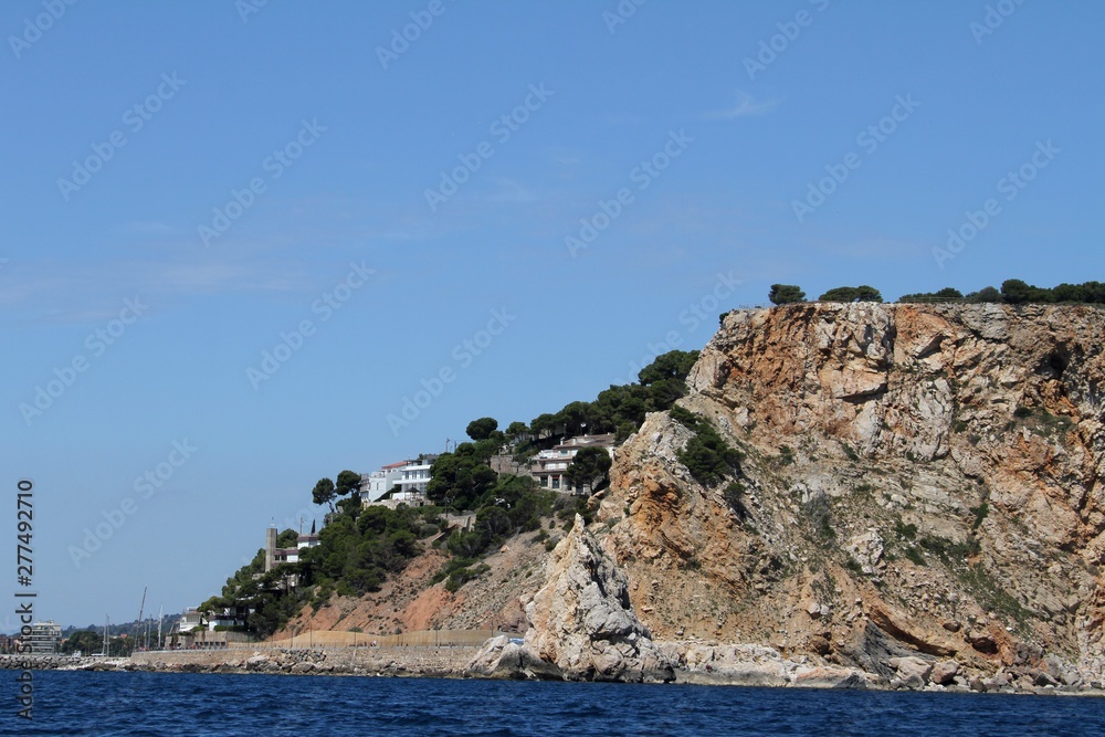 L'Estartit, village perché sur la Costa brava,Espagne