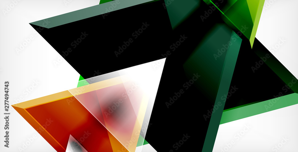 Dynamic triangle composition abstract background Dynamic triangle composition abstract background