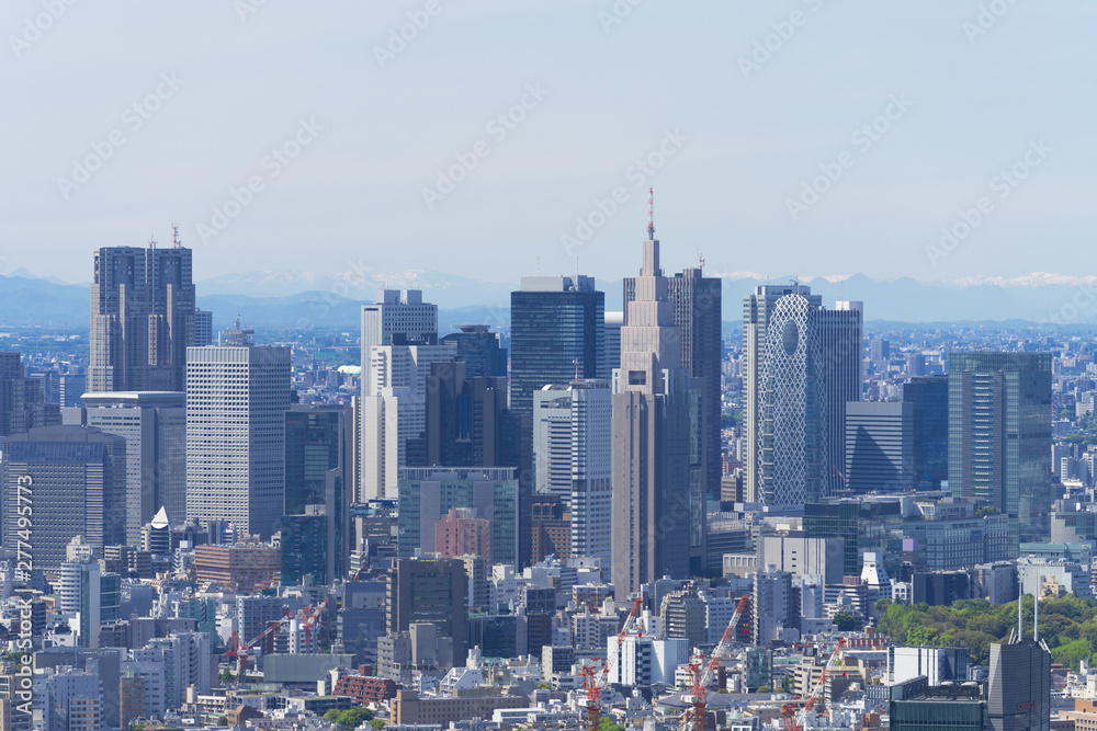 東京風景　新宿高層ビル群　2019