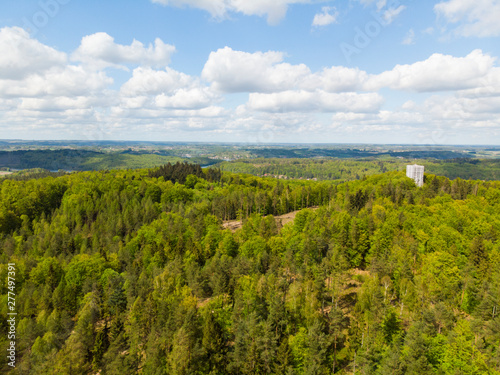 Rezerwat Przyrody Wieżyca kaszubski park krajobrazowy kaszuby widok las ostrzycki jezioro ostrzyckie dolina pagórki