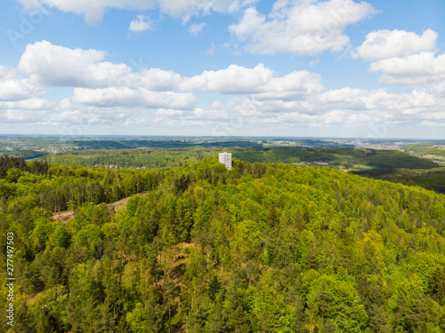 Rezerwat Przyrody Wieżyca kaszubski park krajobrazowy kaszuby widok las ostrzycki jezioro ostrzyckie dolina pagórki photo