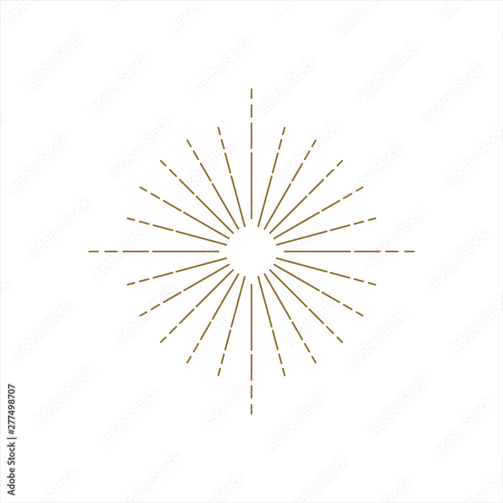 Obraz premium sun burst vector logo design on white background