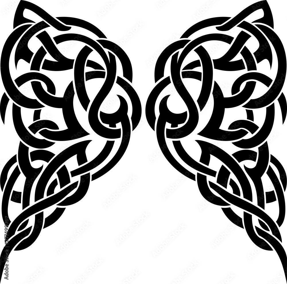 Butterfly Wing Celtic Style Butterfly Wing Celtic Style