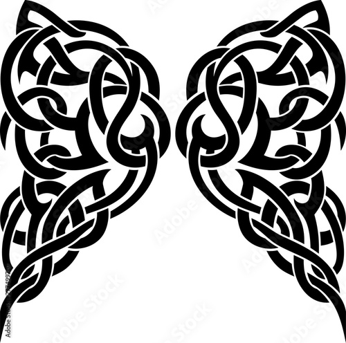 Butterfly Wing Celtic Style