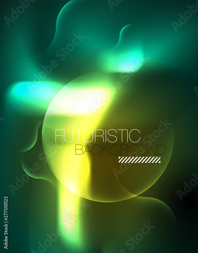 Neon lights vector abstract background