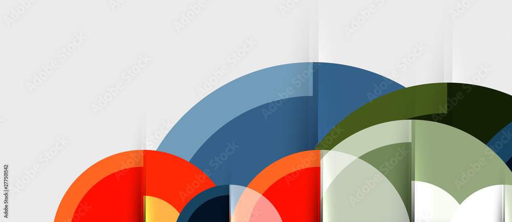 Fototapeta premium Circular geometrical design template